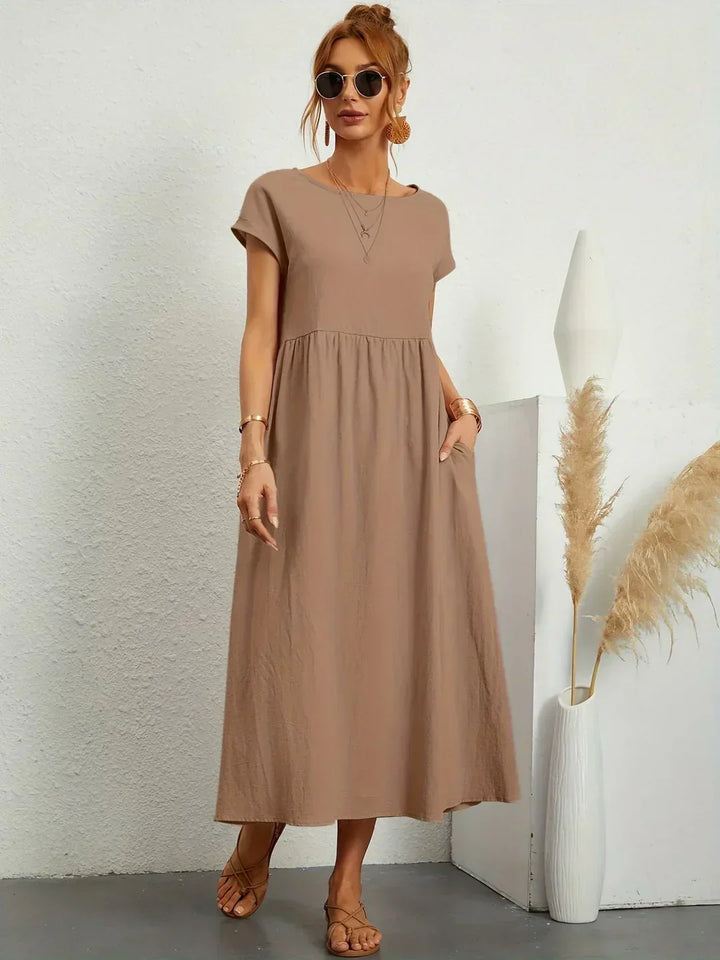 GABRIELLE™ - A Flowing Midi Dress with Timeless Elegance