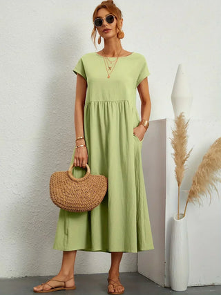 GABRIELLE™ - A Flowing Midi Dress with Timeless Elegance