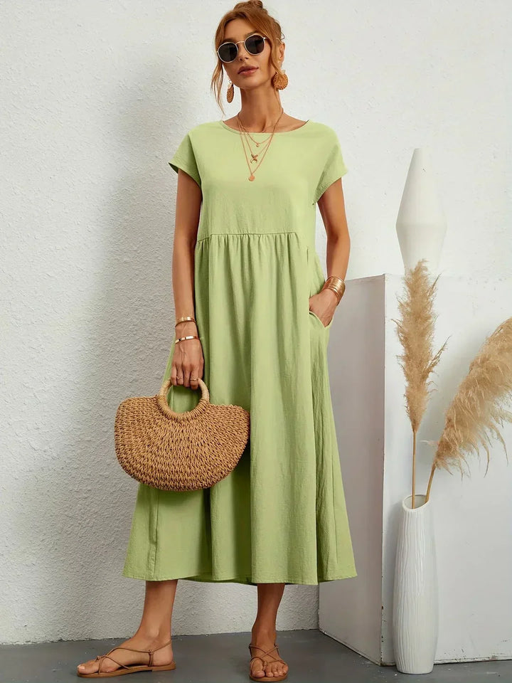GABRIELLE™ - A Flowing Midi Dress with Timeless Elegance