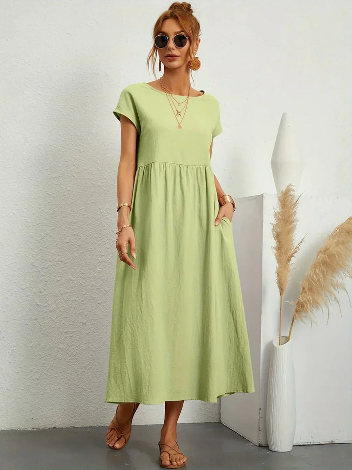 GABRIELLE™ - A Flowing Midi Dress with Timeless Elegance