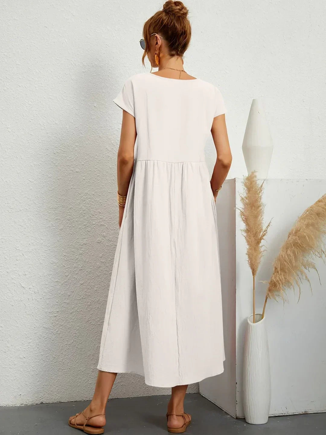GABRIELLE™ - A Flowing Midi Dress with Timeless Elegance