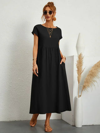 GABRIELLE™ - A Flowing Midi Dress with Timeless Elegance