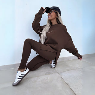 YACHI™ - Casual Long-Sleeve Sweatshirt and Pants Set