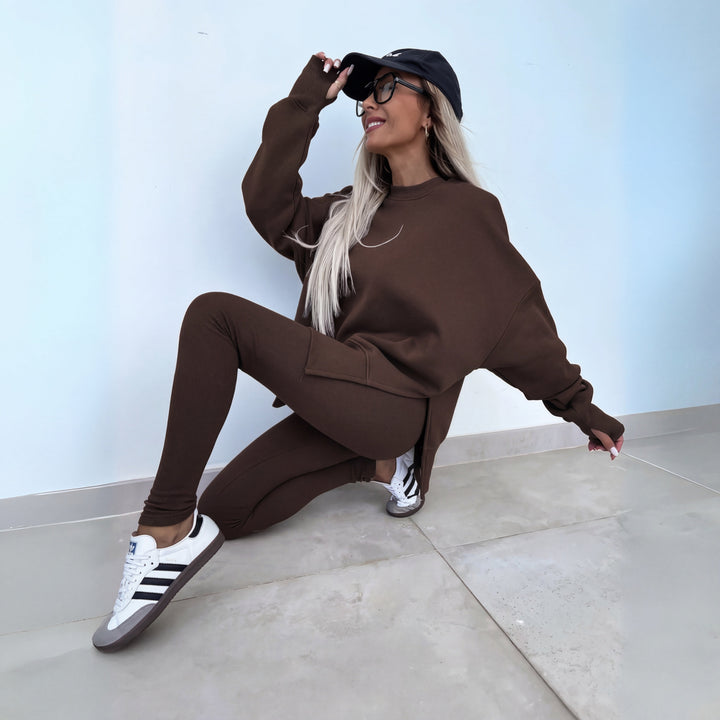 YACHI™ - Casual Long-Sleeve Sweatshirt and Pants Set
