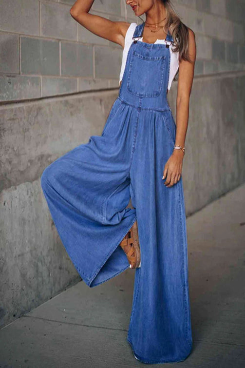 URA™ - Vintage Wide-Leg Fashion Jumpsuit