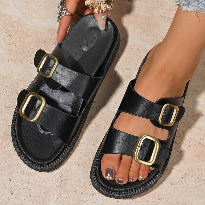 LALAINE™ - Chic Two-Strap Summer Platform Sandals