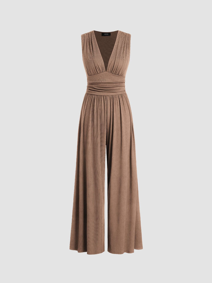 CHARITY™ - Chic Sleeveless Wide-Leg Jumpsuit