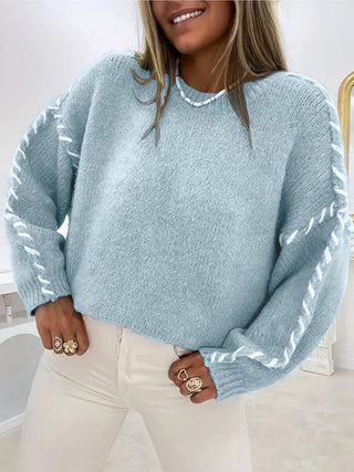 SERAH™ - Casual Round Neck Long-Sleeve Sweater