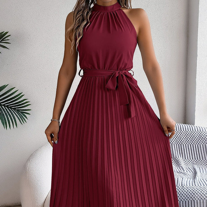 CEDRINE™ | Graceful Pleated Midi Dress