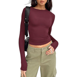 Jill - Casual Long-Sleeve Round Neck Top