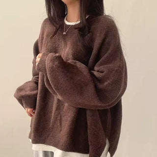 VIOLETTA™ - Cozy Long-Sleeve Round Neck Knitwear Sweater