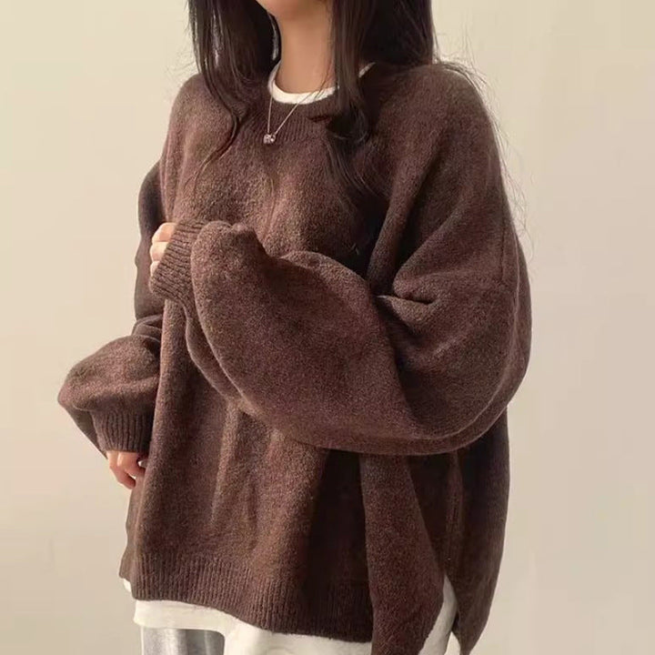VIOLETTA™ - Cozy Long-Sleeve Round Neck Knitwear Sweater