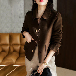 ADELAIDE™ - Cozy Button Front Long-Sleeve Collared Coat