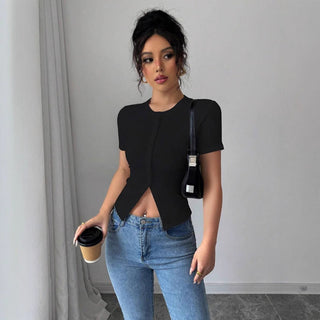 HATI™ - Relaxed Summer Short-Sleeve Buttoned Top