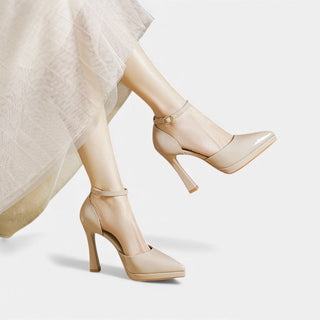 Evette™ | Leather Look Heels
