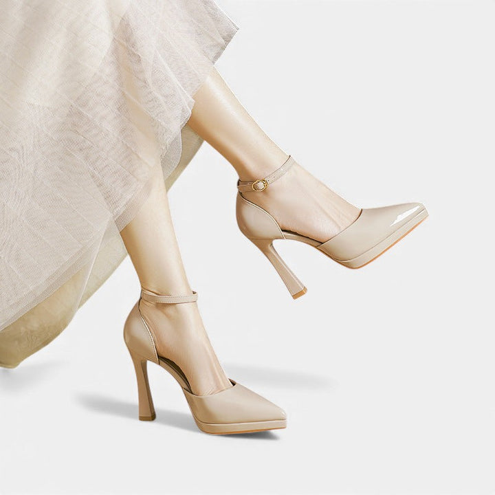 Evette™ | Leather Look Heels
