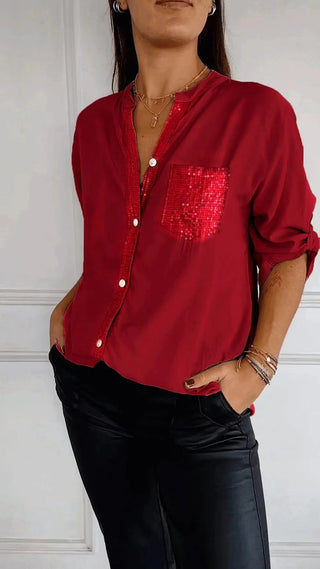 DANICA™ - Sequin Detailed Blouse
