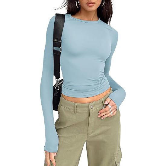 Jill - Casual Long-Sleeve Round Neck Top
