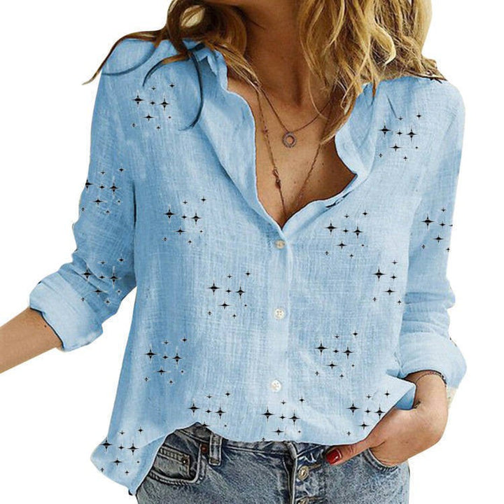 SANDRA™ - Classic Printed Blouse