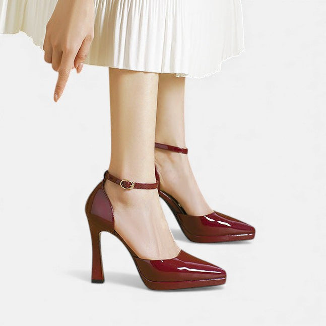 Evette™ | Leather Look Heels