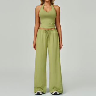 ARAYA™ - Casual Crop Tank Top and Wide-Leg Pants Set