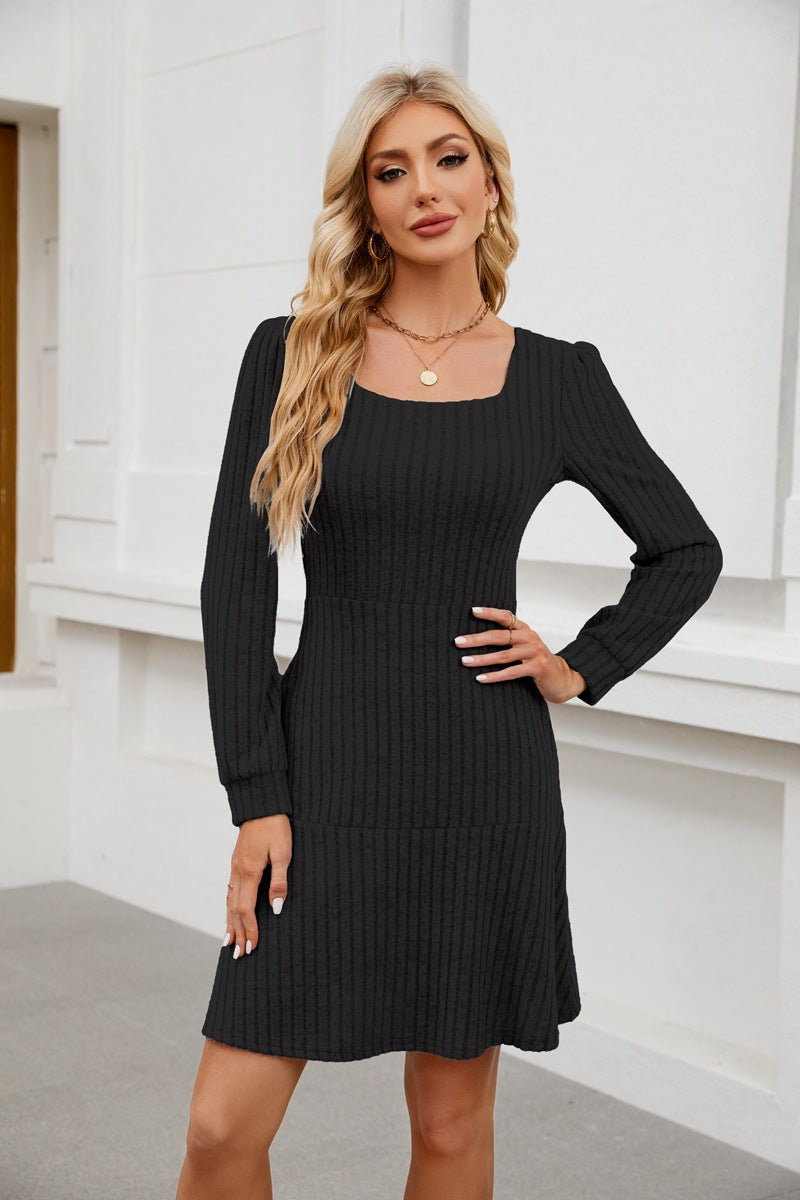 LYRA™ - Cozy Fall Babydoll Dress