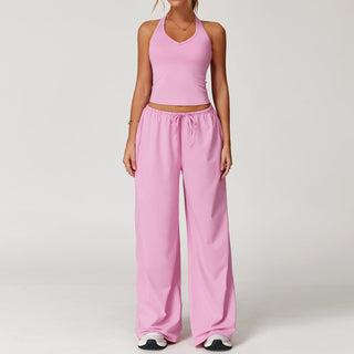 ARAYA™ - Casual Crop Tank Top and Wide-Leg Pants Set