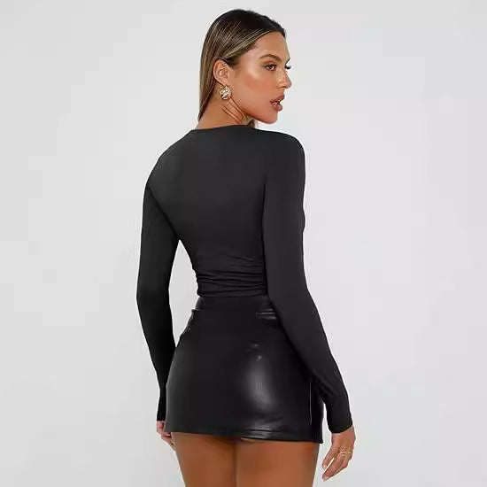 Jill - Casual Long-Sleeve Round Neck Top