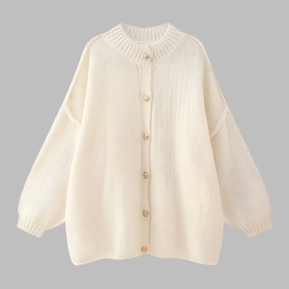 GANI™ - Classic Botton-Up Long-Sleeve Cardigan