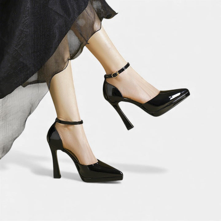 Evette™ | Leather Look Heels