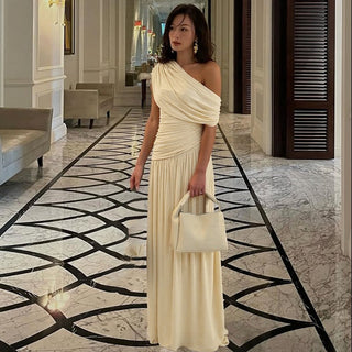 KAWALI™ - Elegant One Shoulder Evening Maxi Dress