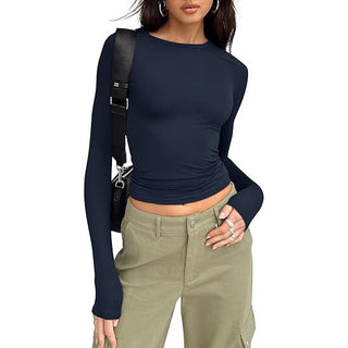 Jill - Casual Long-Sleeve Round Neck Top