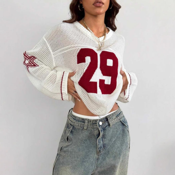 ALON™ - Retro Long-Sleeve Pullover Sweater