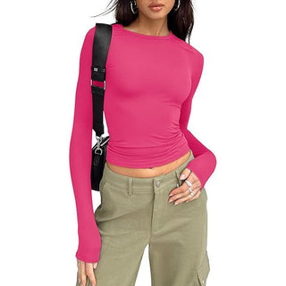Jill - Casual Long-Sleeve Round Neck Top