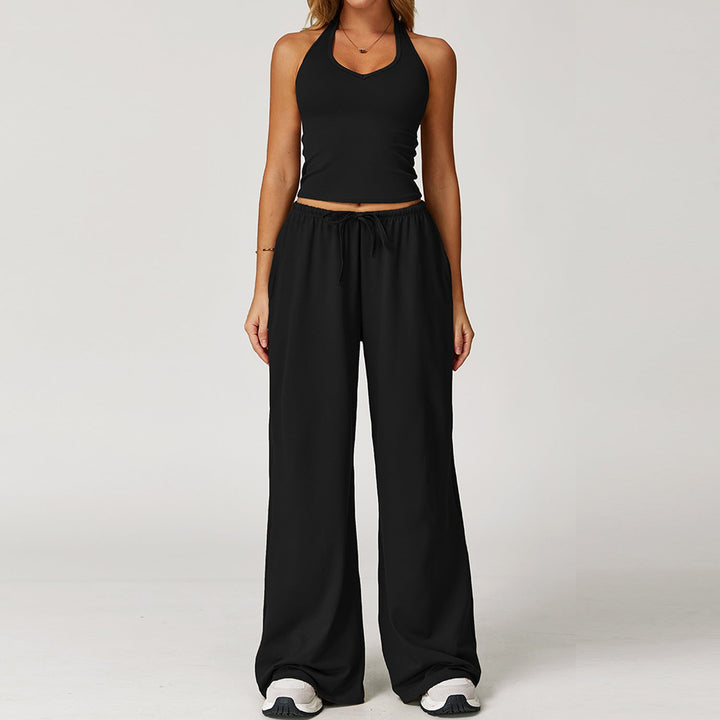 ARAYA™ - Casual Crop Tank Top and Wide-Leg Pants Set