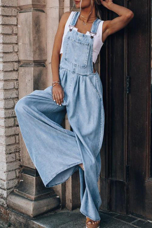 URA™ - Vintage Wide-Leg Fashion Jumpsuit