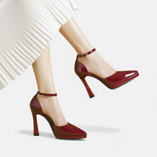 Evette™ | Leather Look Heels