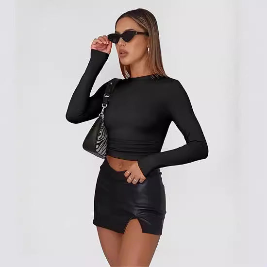 Jill - Casual Long-Sleeve Round Neck Top