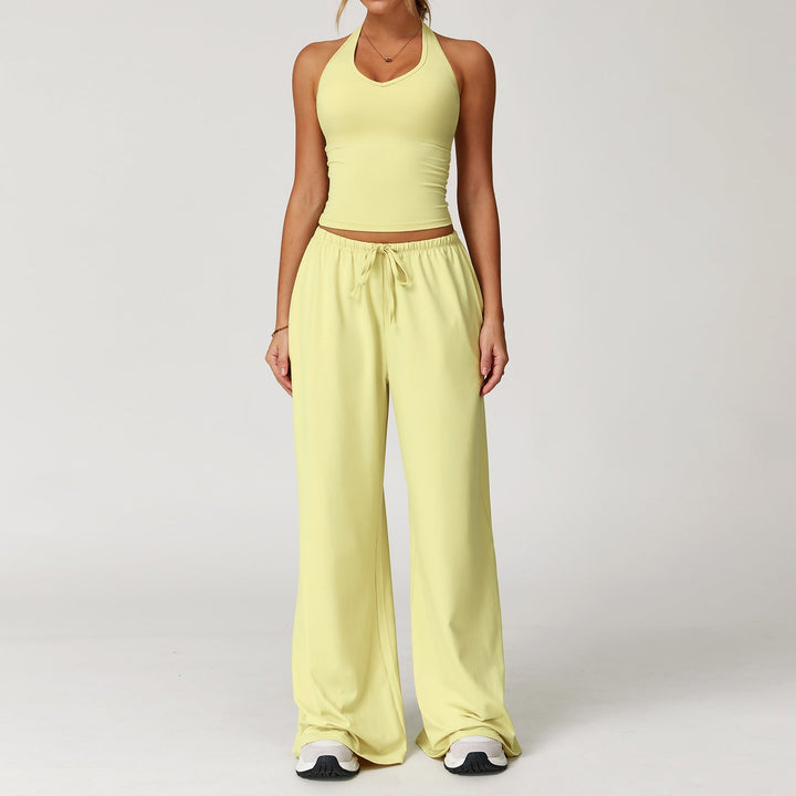 DINGDING™ - Casual Crop Tank Top and Wide-Leg Pants Set