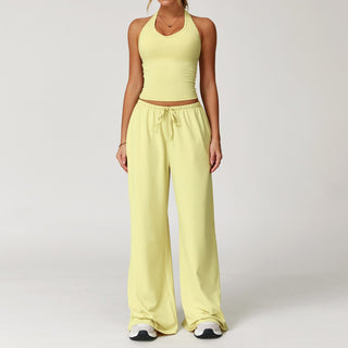ARAYA™ - Casual Crop Tank Top and Wide-Leg Pants Set