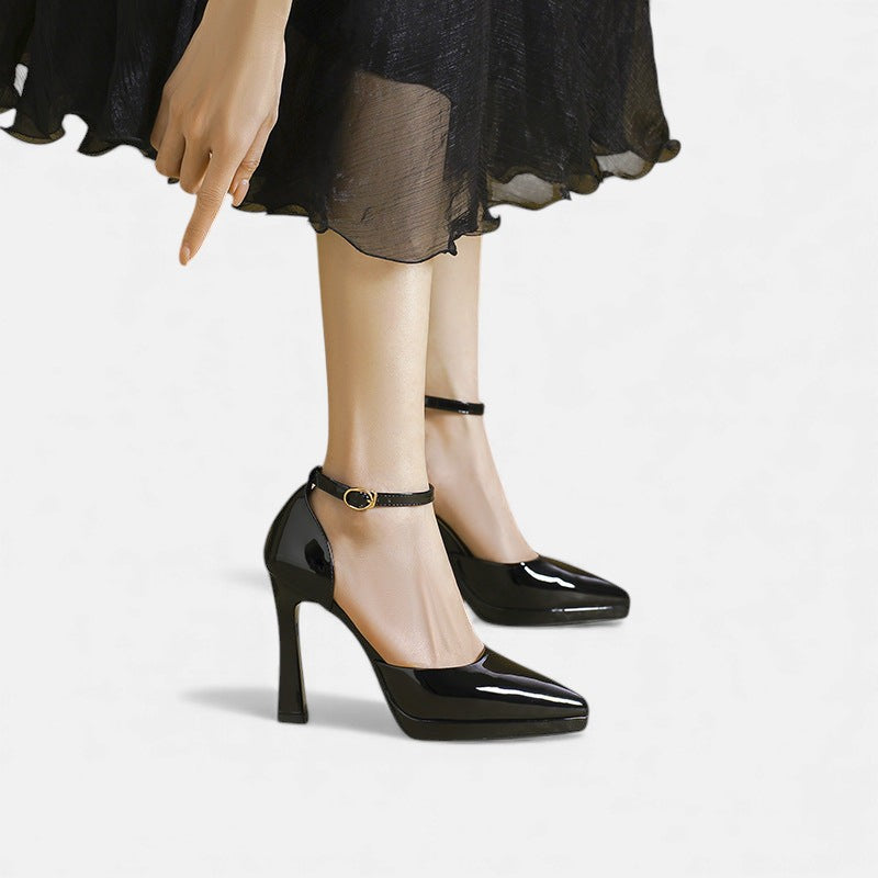 Evette™ | Leather Look Heels