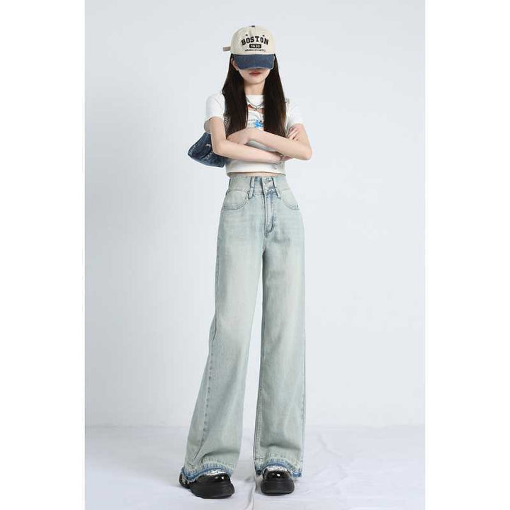 MAVINA™ - Summer Loose Fit Hem Jeans
