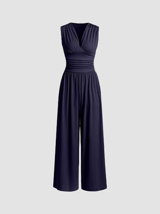 CHARITY™ - Chic Sleeveless Wide-Leg Jumpsuit