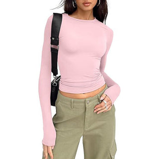 Jill - Casual Long-Sleeve Round Neck Top