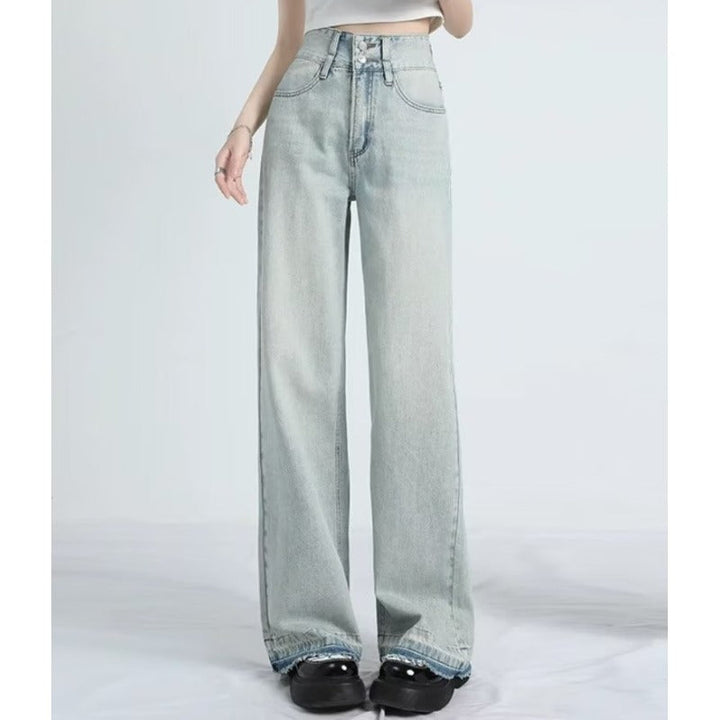 MAVINA™ - Summer Loose Fit Hem Jeans