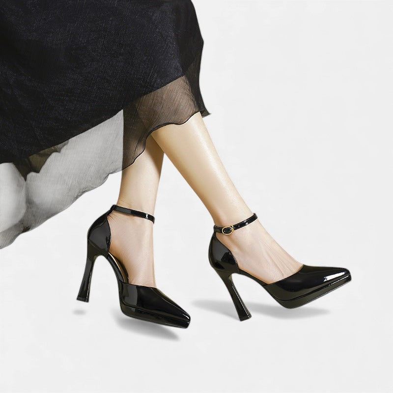 Evette™ | Leather Look Heels