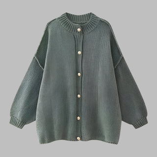 GANI™ - Classic Botton-Up Long-Sleeve Cardigan