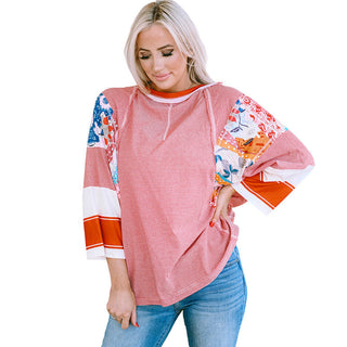 BAILEY™ - Lightweight Patchwork Batwing Top