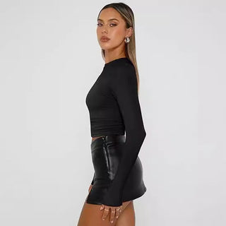 Jill - Casual Long-Sleeve Round Neck Top