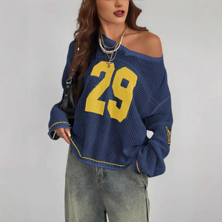 ALON™ - Retro Long-Sleeve Pullover Sweater